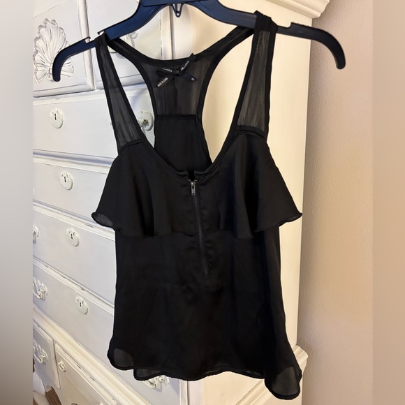 Ali & Kris Black Camisole with Ruffle Detail - Picture 2 of 5